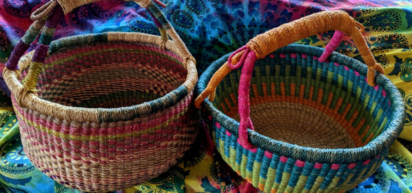 Elephant Grass Bolga Baskets